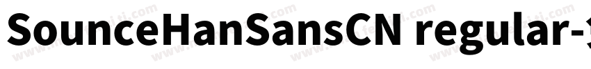 SounceHanSansCN regular字体转换